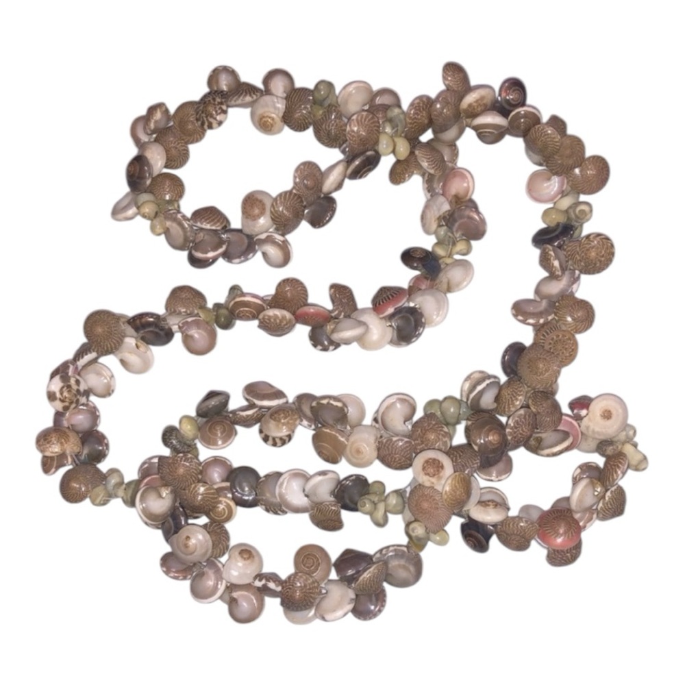 Unique Handmade Sea Shell Necklace Made from Tiny Seashells 15” One of a kind